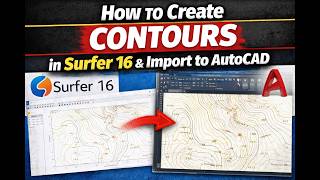 How to create contours in Surfer and Import to Autocad