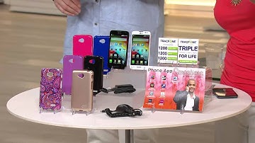 LG Tracfone White Android 4.5"Touchscreen w/ 1200 Minutes Text & Data with Rick Domeier