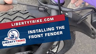 Liberty Trike | How To Install the Front Fender