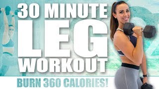 30 Minute LEG WORKOUT! 🔥BURN 360 CALORIES 🔥WITH SYDNEY CUMMINGS! screenshot 4