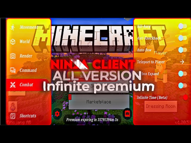 TOOLBOX FOR MINECRAFT 1.20.50-1.20.51 Infinite Premium Time Minecraft Mod Menu |Ninja Client |No Ads class=