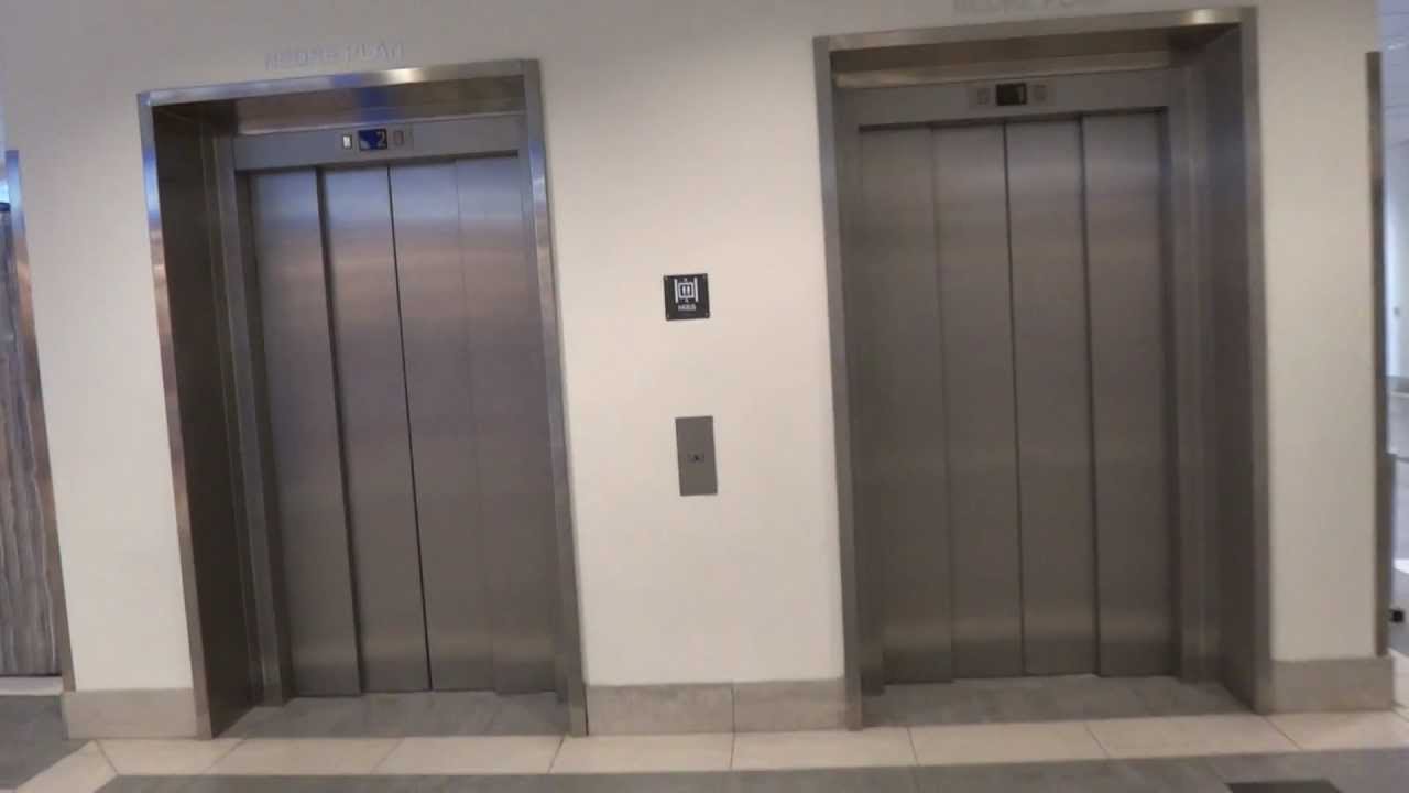 Crappy Schindler EuroLift MRL Traction elevator @ Gallerian NIAN, Gävle, Sweden.