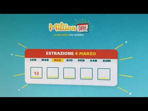 Million Day estrazione di mercoledì 4 marzo 2020