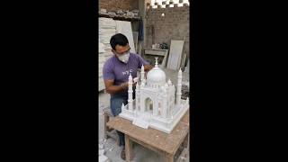 "Mini Taj Mahal Making with Marble | Handmade Art" .#shorts #handmade #diy #