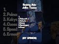 Ranking Main JoBro Themes (my opinion) #jjba #jojosbizarreadventure #jojo #animefyp #anime