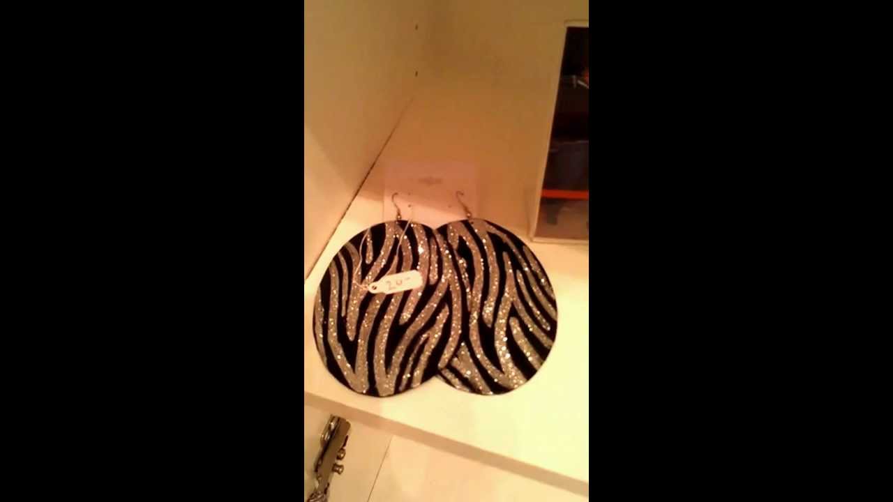 Genuine Leather Hand Painted Earrings @ShoeLoungeATL