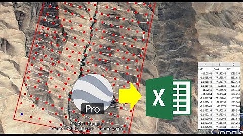 COORDENADAS XYZ DE GOOGLE EARTH A EXCEL 2025 | COORDENADAS GEOGRAFICAS🔴