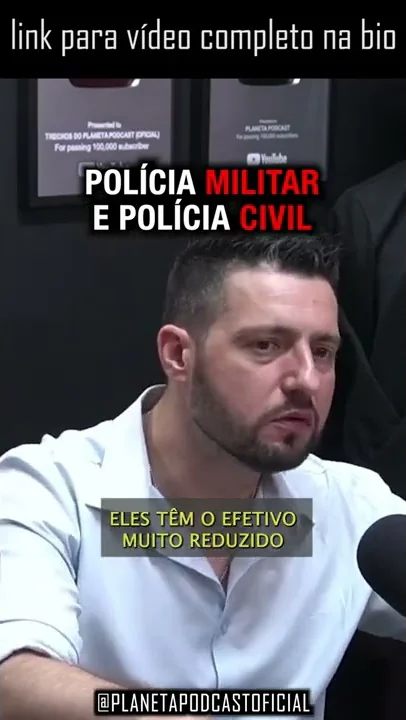 imagem do vídeo A FALTA DE COMUNICAÇÃO ENTRE PM E POLÍCIA CIVIL com Igor Andrij (EX-ROTA) | Planeta Podcast #shorts