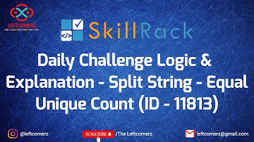 skillrack daily challenge logic and explanation - split string - equal count(27-04-21)[id-11831]