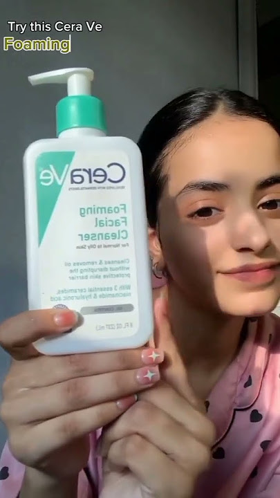CeraVe foaming facial cleanser #skincare #skincareroutine #skinlove #