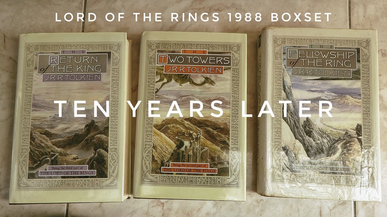 Lord of the Rings Boxset 1988 Editions TEN YEARS LATER - YouTube