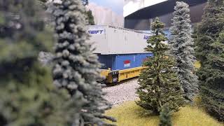 Intermodal at Summit through the trees