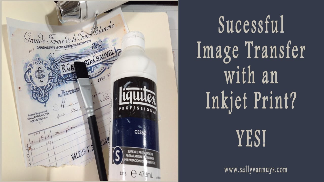 Fast Fun Friday #9, WINNER & Image Transfer Technique - Inkjet & Gesso!