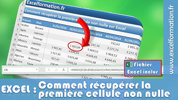 Comment récupérer la première cellule non nulle d