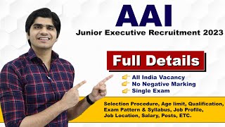 AAI Junior Executive Recruitment 2023 | All India Vacancy | Notification Out | Full Details