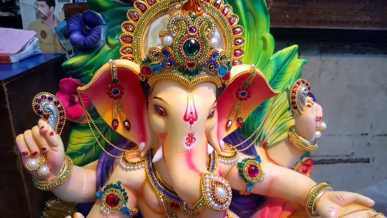 Beautiful diamond work Ganpati YouTube