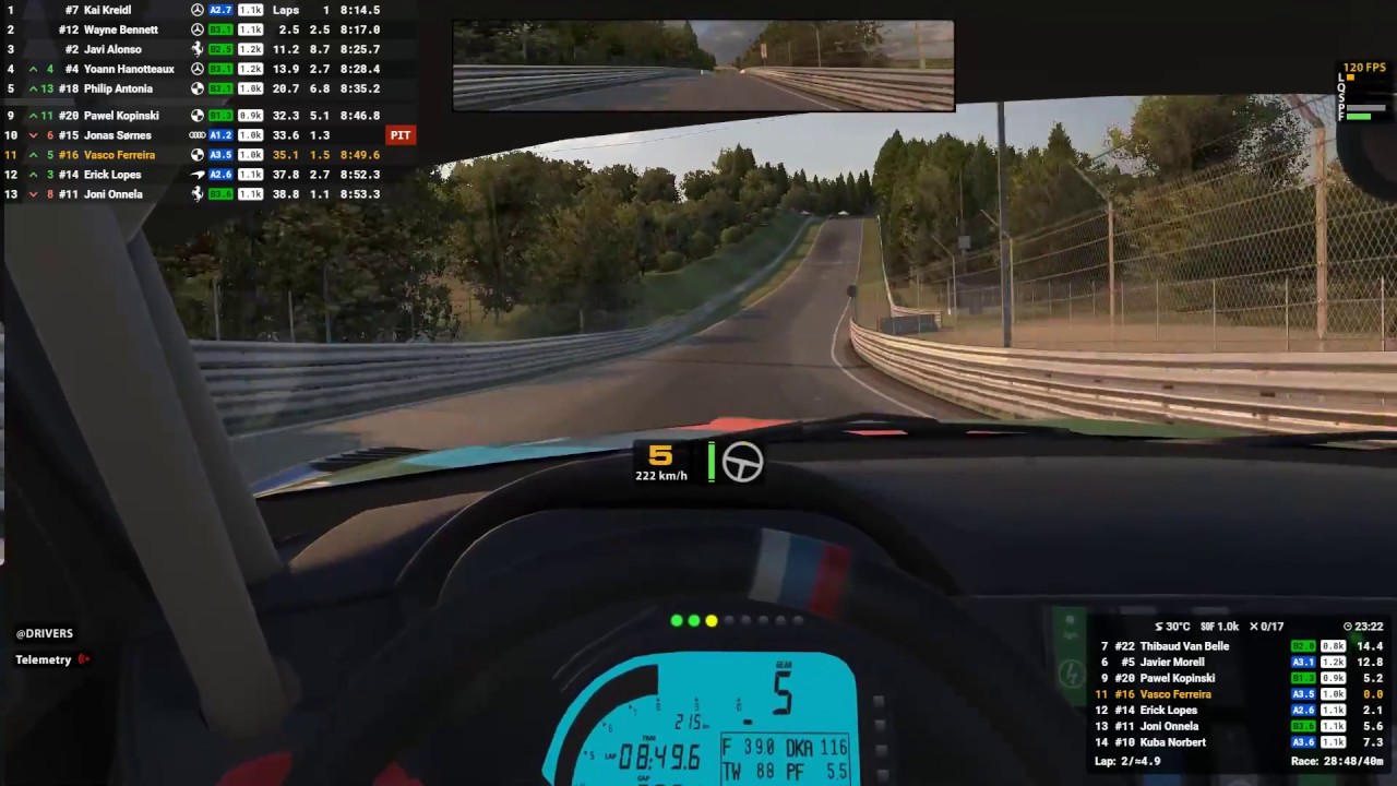 iRacing - VRS GT Sprint Series - 2018 Season 2 - Week 9 - Nurburgring - Mercedes AMG