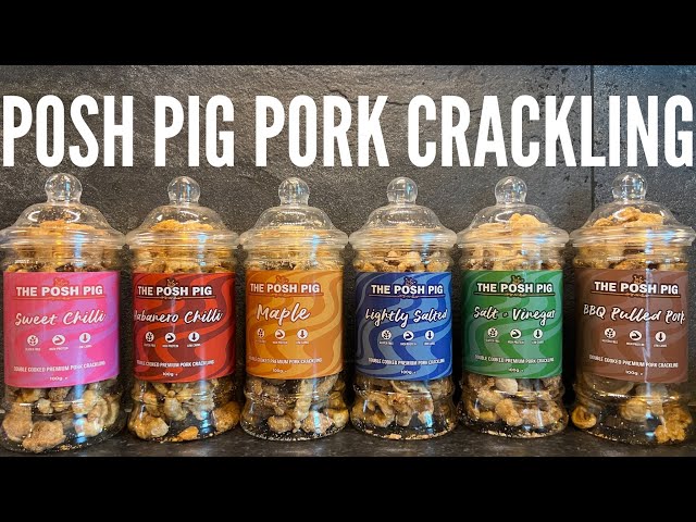High Protein Low Carb Gluten Free Snack The Posh Pig Pork Crackling ...