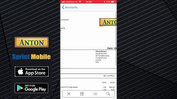 Demo of the Anton Sprint Mobile accounting package  Free to use on iOS & Android