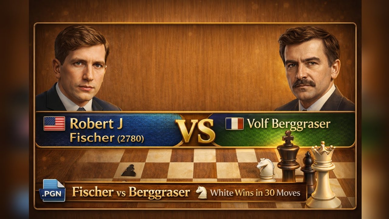 Checkmate Elegan! Fischer vs Berggraser (Game Langka 1967)