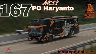 AKSI PO HARYANTO HM 167 DI KM 351 TOL TRANS JAWA KECE ABISSS❗
