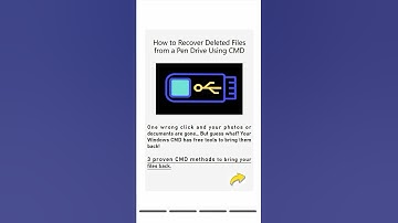 How to Recover Deleted Files from USB Using CMD 👉3 Free Methods #shorts