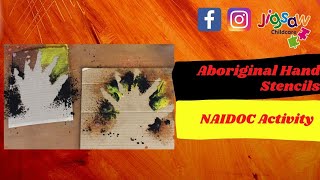 Aboriginal Hand Stencils Naidoc Activity Jigsaw Childcare Online Learning