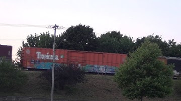 CSX Genset Switcher 1322 on Q557   Meets CSX Q156