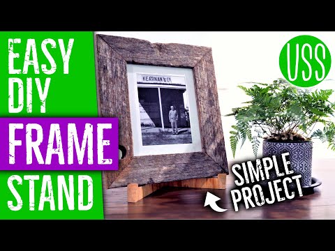 DIY Stand for Plates or Picture Frames