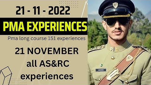 PMA Experiences  | pma long course 151 | 21 november 2022