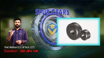 KTU DME 2 | DESIGN OF MACHINE ELEMENT II - S8 MECHANICAL | KTU ONLINE STUDY APP - SPUR GEAR