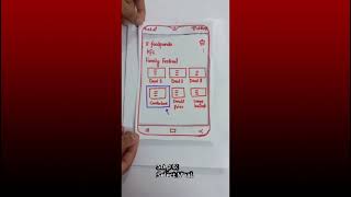 Food order paper prototype by Sarang(BCS193083)