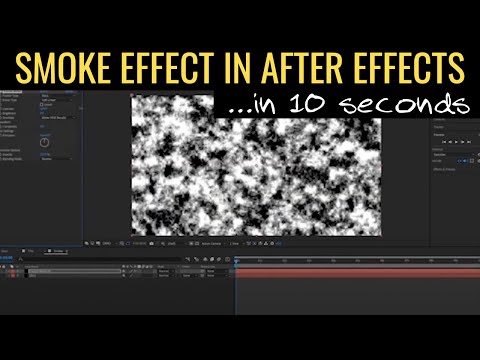 How To Create Smoke Effects in Adobe After Effects in 10 seconds
