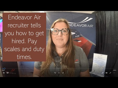 ვიდეო: სად სწავლობს Endeavor Air-ის ბორტგამცილებელს?