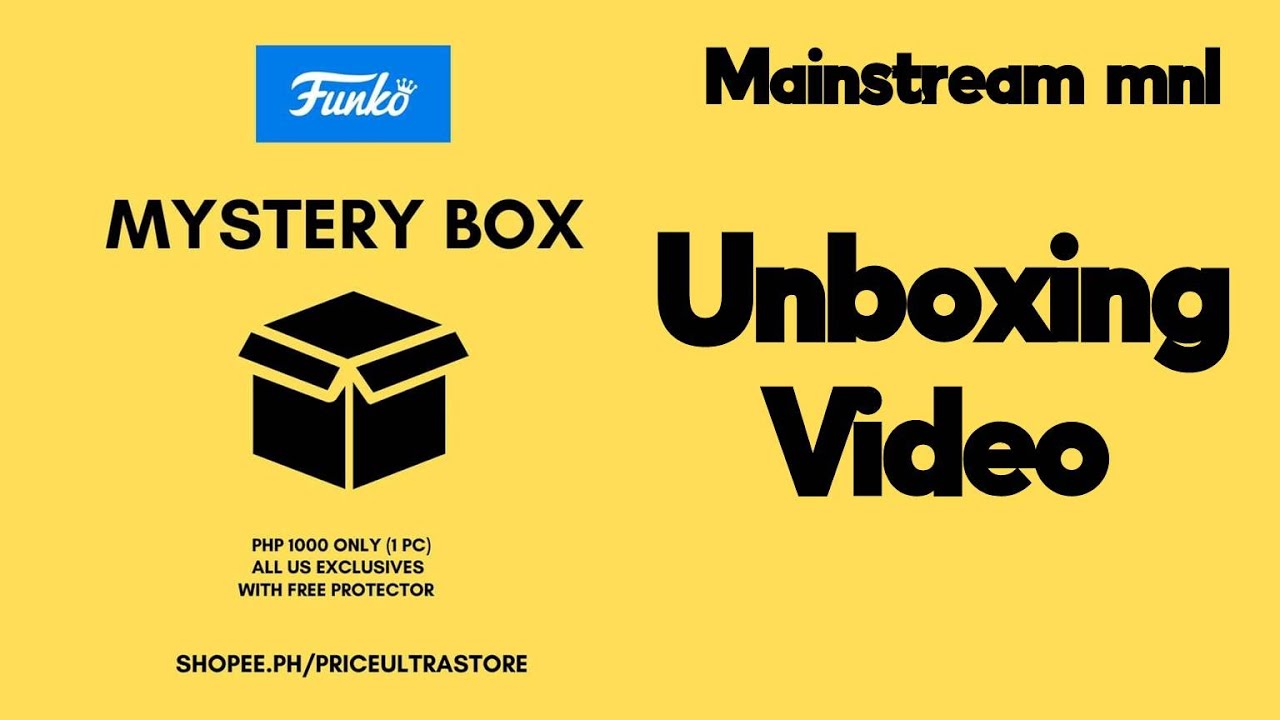 Unboxing Video | Funko Pop Mystery Box | Mainstream MNL