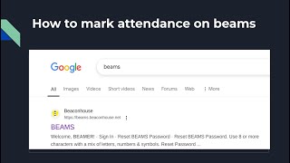 how to mark attendance on beams screenshot 5