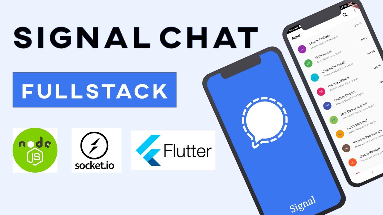 FullStack Flutter Signal Chat App 💥 Nodejs & Socket.io #2