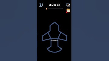 line drawing no lift puzzle game | level 43 #shorts #games #gaming