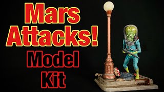 Moebius Models: Mars Attacks! Martian Figure Model Kit For 50th Anniv. of Topps Trading Cards Review