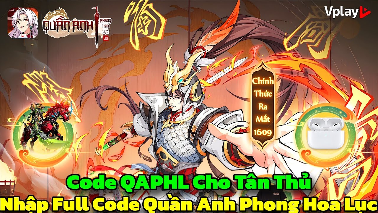 Quần Anh Phong Hoa Lục - Nhập Full Giftcode Quần Anh Phong Hoa Lục Cho Tân Thủ Trải Nghiệm Game