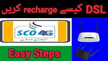 How to recharge your DSL connection | SCO | Gilgit-Baltistan | AJK