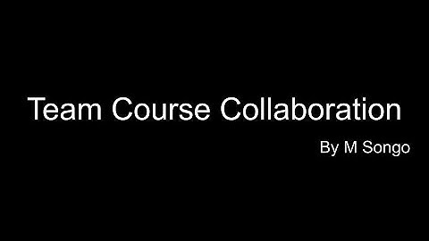 Team Course Collaboration