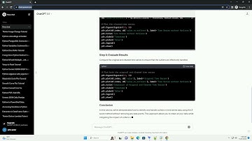 Cleaning Time Series Outliers without removing data in Python