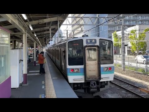 中央本線211系】甲府駅発車《ボックスシート編成+ロングシート編成