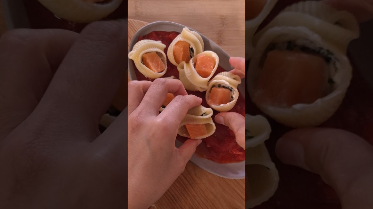 연어 크림치즈 콘킬리오니 레시피 레시피 숏폼 썸네일