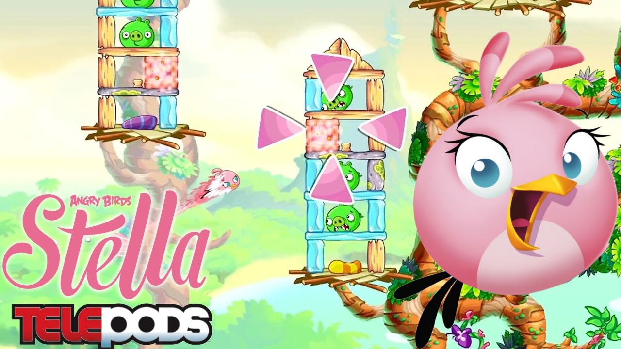 Angry Birds Stella Game Play Telepods Youtube