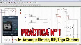 ARRANQUE DIRECTO PLC LOGO SIEMENS LENGUAJE FUP