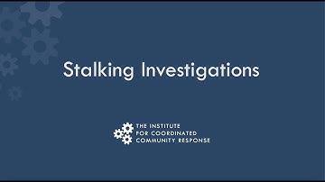 TRAILER: Stalking Investigations Roll Call Training