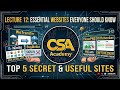 Lecture 12: 5 Secret & Essential Websites Everyone Should Know | Free Computer Course (Best for SEO)