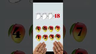 ¿Cuáles son los 3 mangos que suman 18?